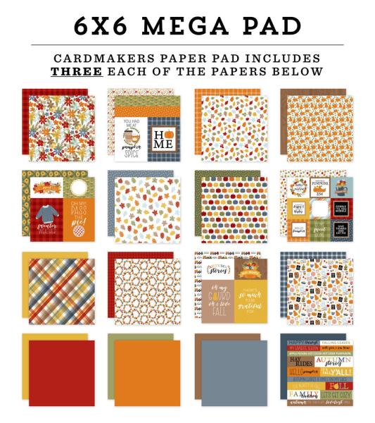 Echo Park - Cardmakers Mega Pad 6x6" -  "Fall Fever" - Paper Pack