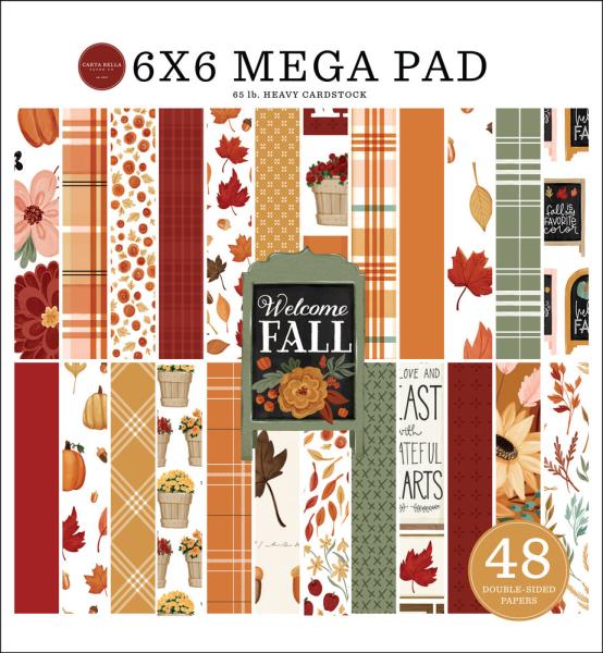 Carta Bella - Cardmakers Mega Pad 6x6" - "Welcome Fall" - Paper Pack 