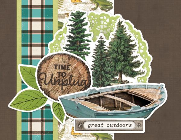 Simple Stories Simple Vintage Lakeside  Simple Cards Kit - Bits & Pieces
