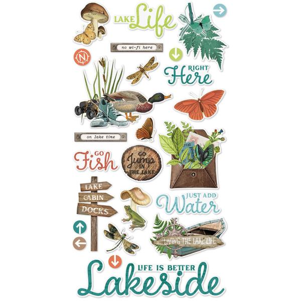 Simple Stories - Simple Vintage Lakeside - Chipboard Sticker 