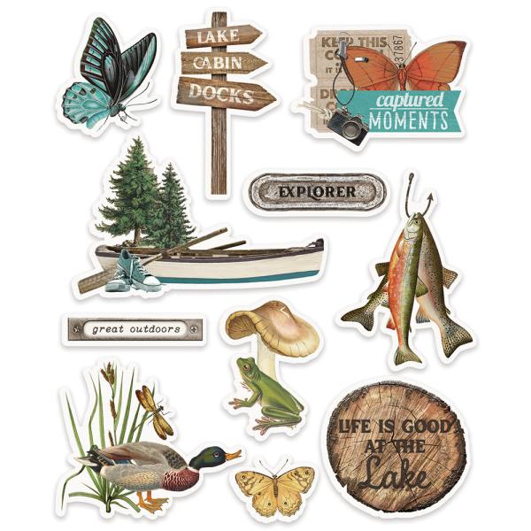 Simple Stories - Simple Vintage Lakeside  - Layered Stickers 