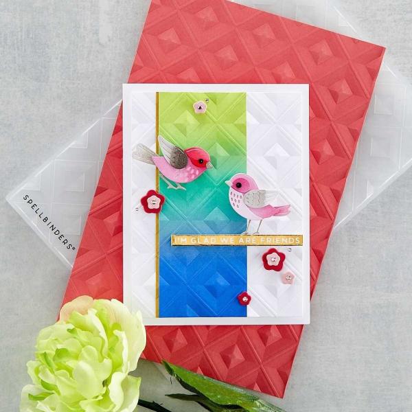 Spellbinders Embossingfolder "Beveled Diamonds " - Prägefolder