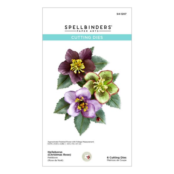 Spellbinders Dies "Helleborus (Christmas Rose) Etched" Stanzschablonen