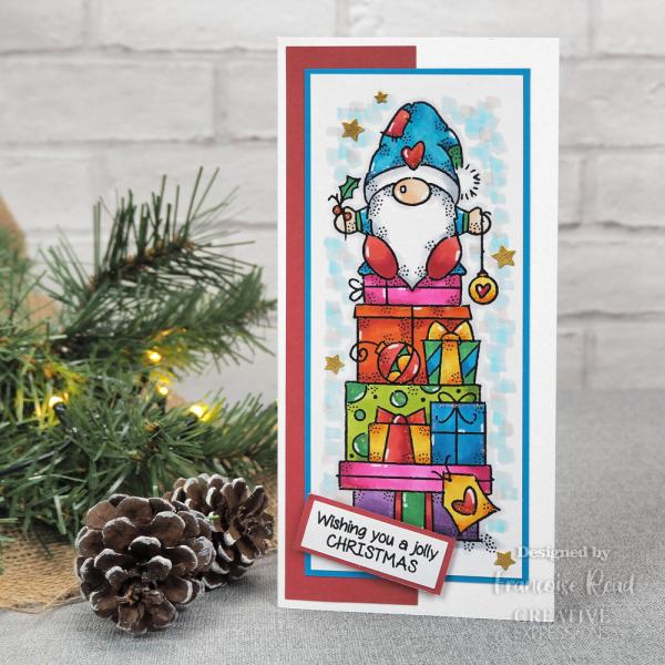 Woodware - Clear Stamps - Gnome Gifts  - Stempel 