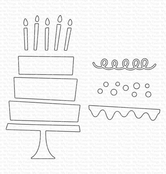 My Favorite Things Die-namics "Birthday Cake " | Stanzschablone | Stanze | Craft Die