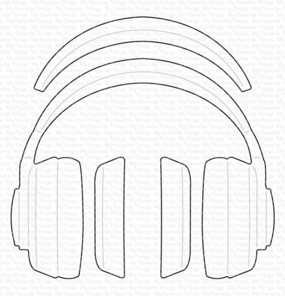My Favorite Things Die-namics "Headphones" | Stanzschablone | Stanze | Craft Die