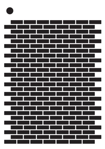 Creative Expressions - Stencil - Brick Wall Small - Schablone