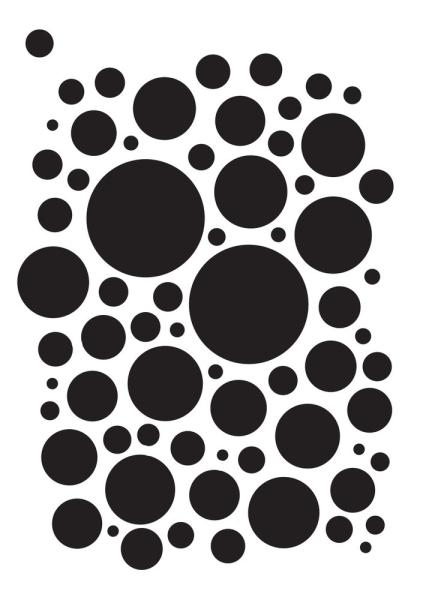 Creative Expressions - Stencil -  Bubbles  - Schablone