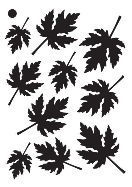 Creative Expressions - Stencil -  Maple Leaves  - Schablone