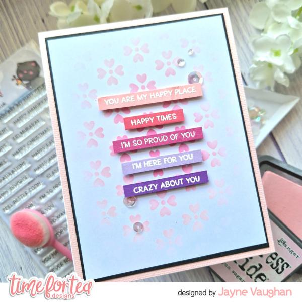 Time For Tea Clear Stamps Simple Sentiments 