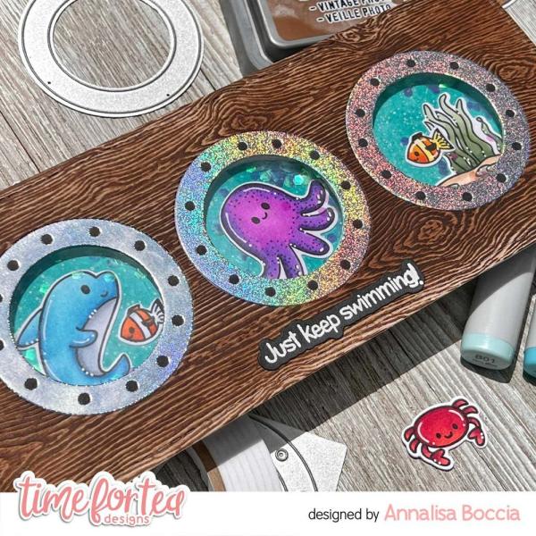 Time For Tea Dies Slimline Porthole 