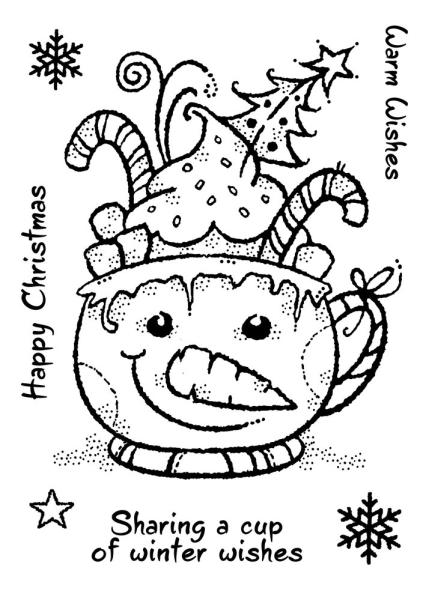 Woodware - Clear Stamps - Frosty Cup  - Stempel 