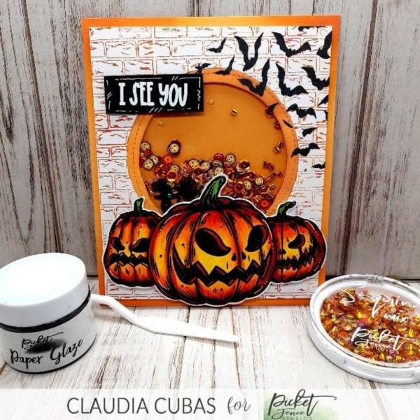 Picket Fence Studios - Clear Stamp - "Scene Building Brick Wall" Stempel 
