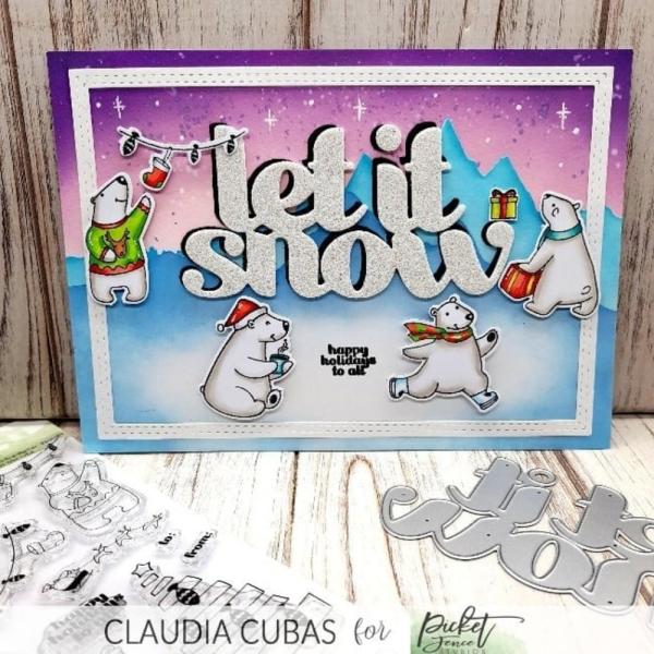 Picket Fence Studios - Dies - "A Polar Bear Christmas " - Stanze 