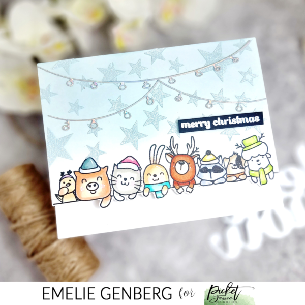 Picket Fence Studios - Dies - " Animal Crackers Christmas Wishes" - Stanze 