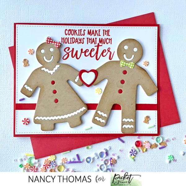 Picket Fence Studios - Embellishment -  Gingerbread House Candy Mix  - Streuteile 
