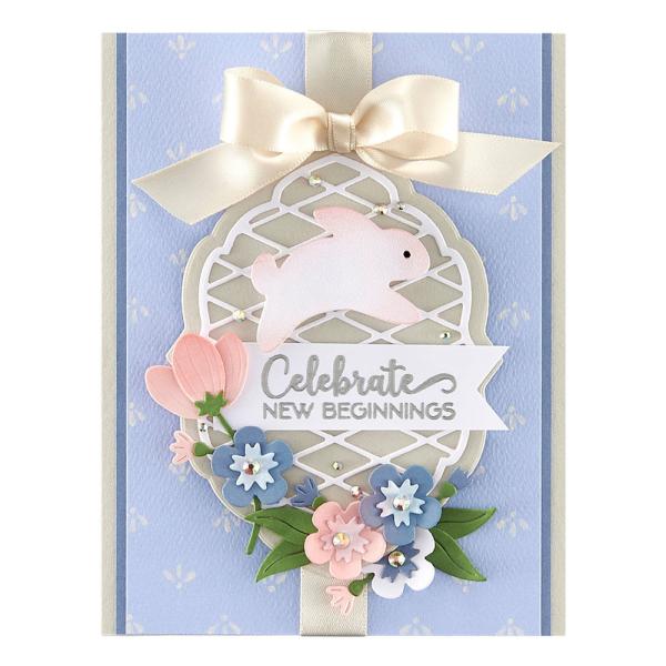Spellbinders Dies "Spring Label Motifs" Stanzschablonen