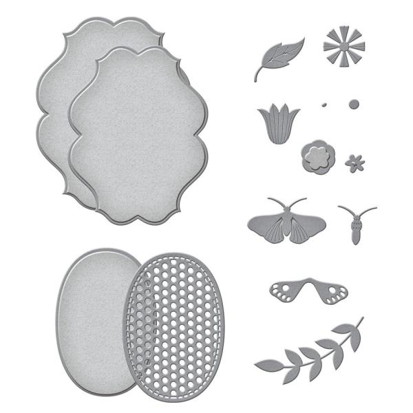 Spellbinders Dies "Summer Label Motifs " Stanzschablonen