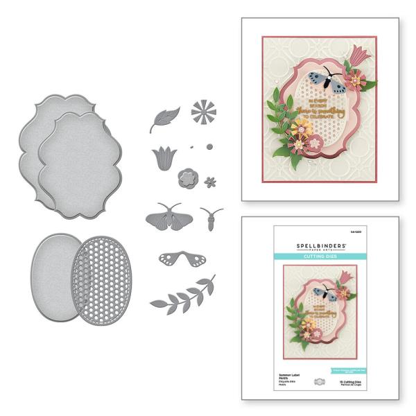 Spellbinders Dies "Summer Label Motifs " Stanzschablonen