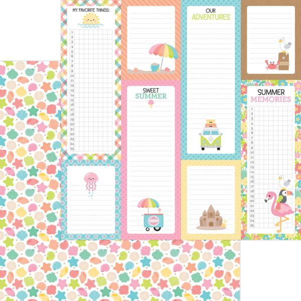 Doodlebug Design "Seaside Summer" 6" Paper Pack  - Designpapier 