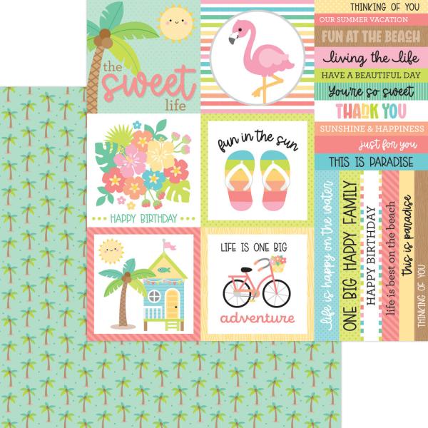 Doodlebug Design "Seaside Summer" 6" Paper Pack  - Designpapier 