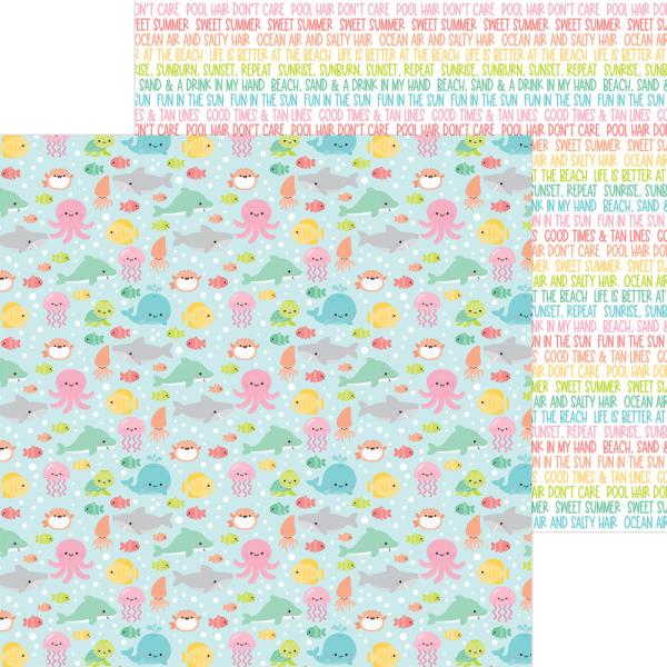 Doodlebug Design "Seaside Summer" 6" Paper Pack  - Designpapier 