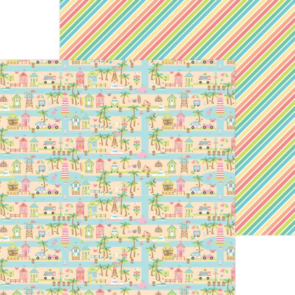 Doodlebug Design "Seaside Summer" 6" Paper Pack  - Designpapier 