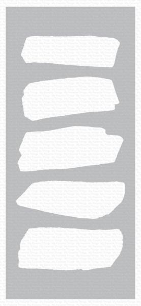 My Favorite Things - Stencil - "Paint Strokes" Schablone - 4x9"