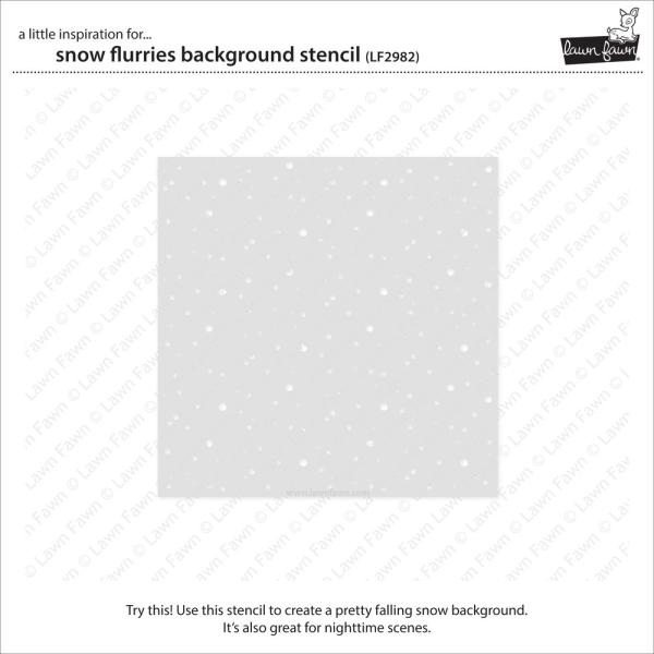 Lawn Fawn Stencil - Schablone - "Snow Flurries Background"