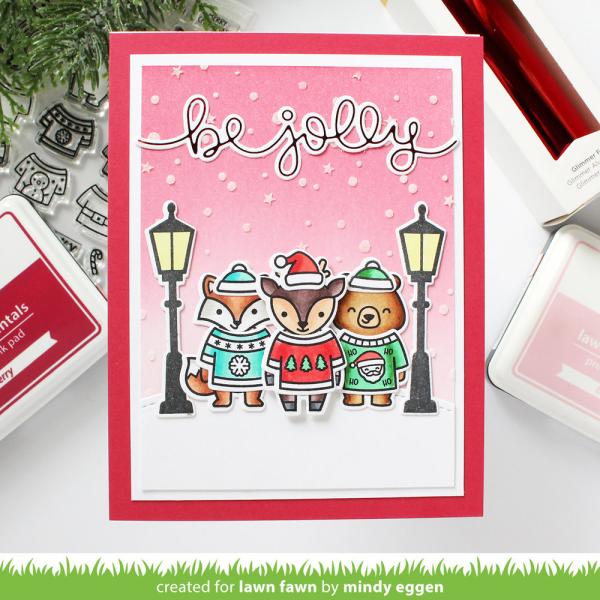 Lawn Fawn Stencil - Schablone - "Snow Flurries Background"