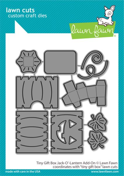 Lawn Fawn Craft Die - Tiny Gift Box Jack-o'-lantern Add-on Die