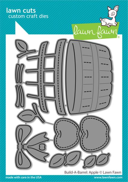 Lawn Fawn Craft Dies - "Build-a-Barrel: Apple" - Stanzen