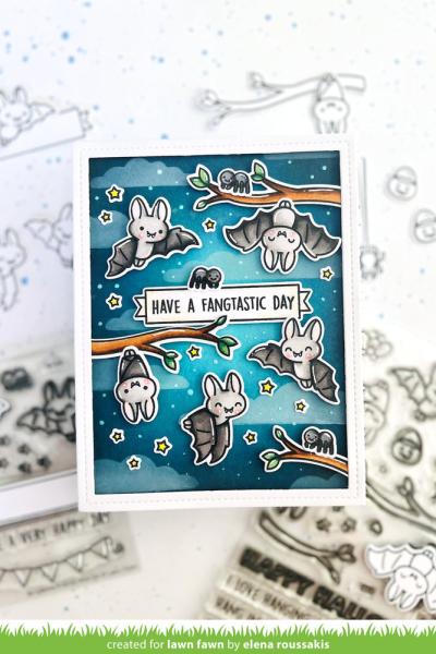 Lawn Fawn Stempelset "Fangtastic Friends Add-on" Clear Stamp