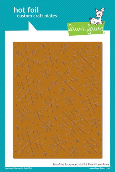 Lawn Fawn Hot Foil Plate - "Snowflake background " - Heißfolienplatte