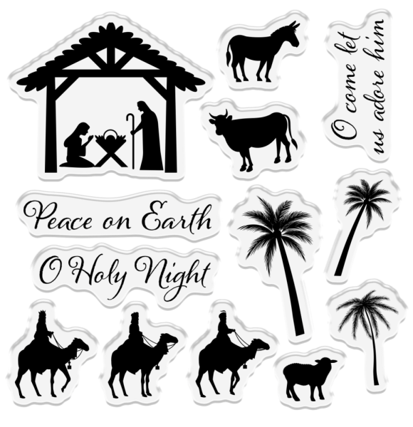 Crafters Companion - Holy Night  - Clear Stamps