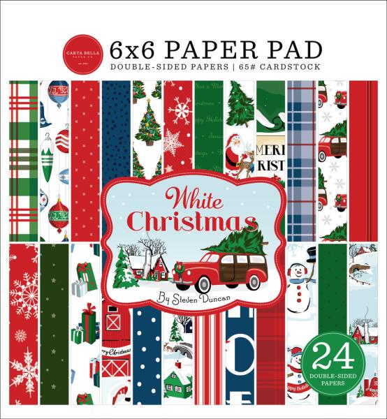 Carta Bella - Paper Pad 6x6" - "White Christmas" - Paper Pack