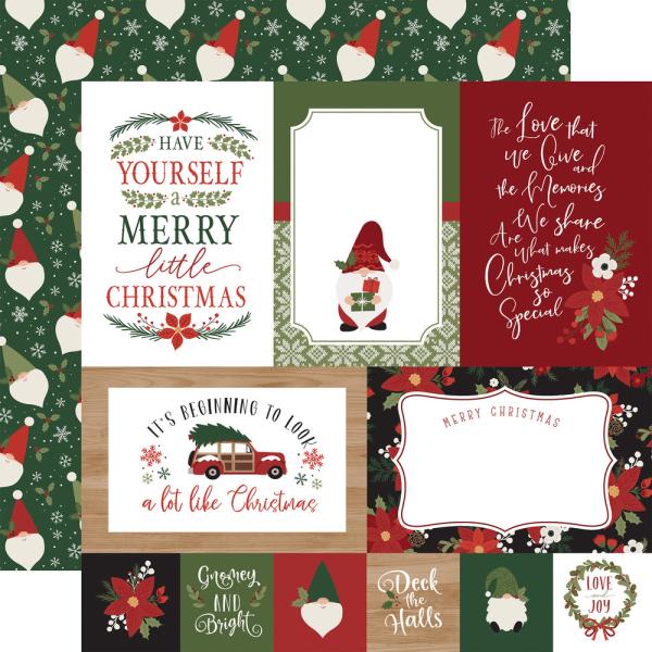 Echo Park - Paper Pad 6x6" - "Gnome For Christmas" - Paper Pack