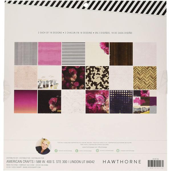 Heidi Swapp - Paper Pad - " Hawthorne" - Paper Pack