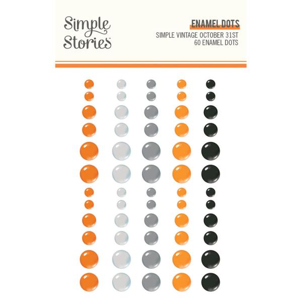 Simple Stories   Simple Vintage October 31st  Enamel Dots