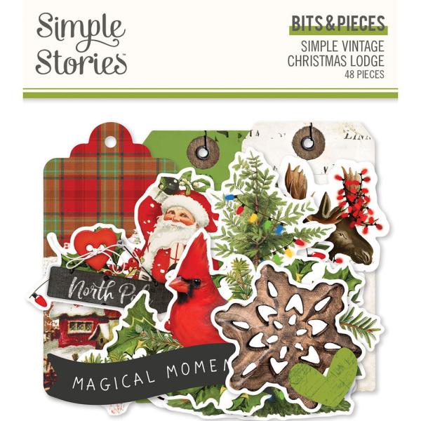  Vintage Christmas Lodge   Bits & Pieces -  Stanzteile