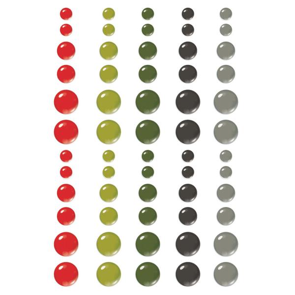 Simple Stories   Simple Vintage Christmas Lodge  Enamel Dots