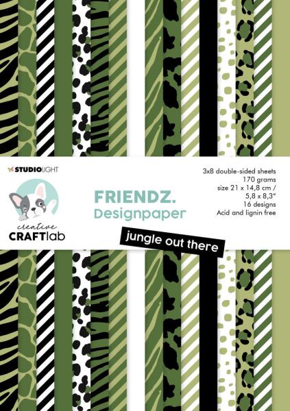 Creative Craft Lab - Studio Light - Paper Pad - Jungle Out There  - Papier Pack 