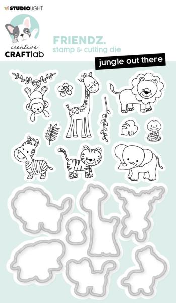 Creative Craft Lab - Studio Light - Clear Stamp & Dies - Jungle Out There Mini  - Stanze & Stempel