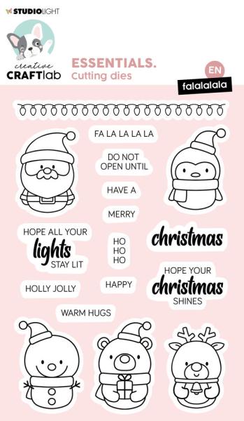 Creative Craft Lab - Studio Light - Clear Stamp -  Fa la la la la - Stempel