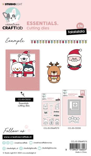 Creative Craft Lab - Studio Light - Clear Stamp -  Fa la la la la - Stempel