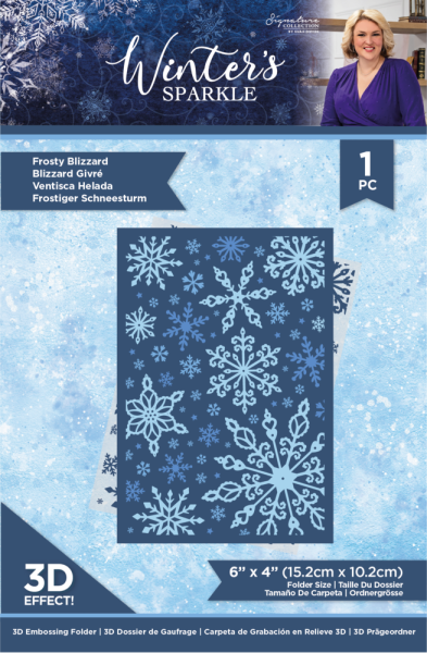 Crafters Companion - Embossing Folder -Frosty Blizza  - Prägefolder