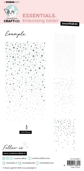 Creative Craft Lab - Studio Light - Embossingfolder - Snowflake - Prägefolder