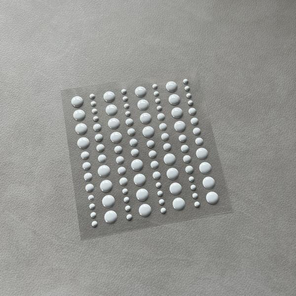 Simple and Basic Adhesive Enamel Dots" Cool Grey " - Klebepunkte