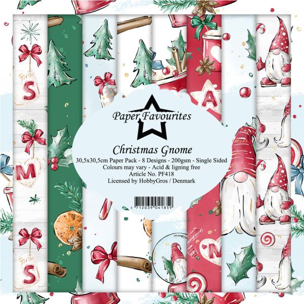 Paper Favourites - " Christmas Gnome " - Paper Pack - 12x12 Inch