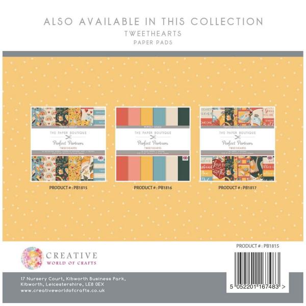 The Paper Boutique - Perfect Partners - Tweethearts - 8x8 Inch - Designpapier